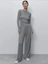 Hirsionsan Womens Modal 3Piece Lounge Set  Loose Cardigan Vest  HighWaist Pants Casual Outfit 13