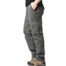 Mens Cotton Tactical Cargo Jogger Pants  Loose Fit Elastic Waist Outdoor Work  Sports Overalls With 8