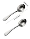 316 Stainless Steel Deep Soup Spoons Set 12 Pcs  Large Round Spoons For Cereal Soup  Dining 7