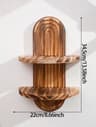 Boho Geometric Wooden Wall Shelves  Natural Wood Floating Display Shelves For Plants  Home Decor 8