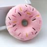 SnuggleBite Donut Plush Dog Toy  Soft Squeaky Chew Toy For Small  Medium Dogs 7