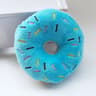 SnuggleBite Donut Plush Dog Toy  Soft Squeaky Chew Toy For Small  Medium Dogs 8