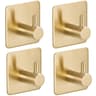 Modern Stainless Steel Adhesive Hooks  HeavyDuty Wall Hooks For Bathroom Kitchen  Home Storage 8