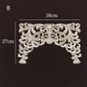 Wood Corner Appliques  Carved Floral Wood Onlays For Furniture  Wall Decor DIY Vintage Trim 7