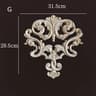 Wood Corner Appliques  Carved Floral Wood Onlays For Furniture  Wall Decor DIY Vintage Trim 26