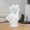 Valentines Resin Love Gesture Ornament  Romantic Hand Sculpture Modern Desktop Home Decor 6