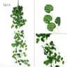 354Inch Artificial Ivy Leaf Garland  Realistic Hanging Green Vine For Home  Garden Decor 10