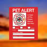 Pet Alert Window Stickers  Emergency Rescue Static Cling Decals 4 Pack Save My Pets Sign 11