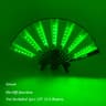 LED Neon Light Folding Fan  Glowing Rave Hand Fan For Party Festival  Performance Decor 10