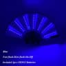 LED Neon Light Folding Fan  Glowing Rave Hand Fan For Party Festival  Performance Decor 17