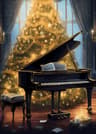 Classic Christmas Canvas Wall Art  Santa Claus  Christmas Tree Holiday Home Decor Poster 10