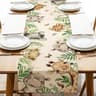 Vintage Floral Bird Linen Table Runner For Dining Table  Farmhouse Summer Botanical Decor 6