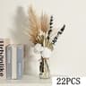 Boho Dried Flower Bouquet  Helichrysum  Eucalyptus Pampas Arrangement For Wedding  Home Decor 8