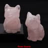 Amethyst Crystal Cat Figurine  HandCarved Healing Stone Statue For Meditation  Home Decor 13