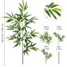 Artificial Bamboo Leaf Branch  Tall Faux Greenery For Home  Office Decor 13