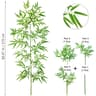 Artificial Bamboo Leaf Branch  Tall Faux Greenery For Home  Office Decor 22