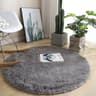 Fluffy Round Plush Rug  Soft NonSlip Cushion Carpet For Living Room Bedroom  Kids Space 6