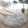 Fluffy Round Plush Rug  Soft NonSlip Cushion Carpet For Living Room Bedroom  Kids Space 7