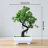 Artificial Bonsai Tree Potted Plant  Realistic Mini Greenery Desk  Home Decor 8