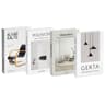 Luxury Faux Decorative Book Set  Aesthetic Coffee Table  Bookshelf Storage Decor 4 Pcs 16