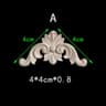 Unpainted Floral Wood Carved Corner Appliques  Decorative Onlay Trim For Furniture  Home Decor 6