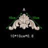 Unpainted Floral Wood Carved Corner Appliques  Decorative Onlay Trim For Furniture  Home Decor 10