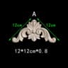 Unpainted Floral Wood Carved Corner Appliques  Decorative Onlay Trim For Furniture  Home Decor 11
