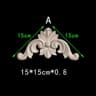Unpainted Floral Wood Carved Corner Appliques  Decorative Onlay Trim For Furniture  Home Decor 12