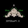 Unpainted Floral Wood Carved Corner Appliques  Decorative Onlay Trim For Furniture  Home Decor 13