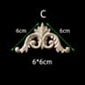 Unpainted Floral Wood Carved Corner Appliques  Decorative Onlay Trim For Furniture  Home Decor 20