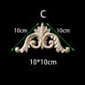 Unpainted Floral Wood Carved Corner Appliques  Decorative Onlay Trim For Furniture  Home Decor 22