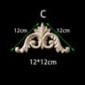 Unpainted Floral Wood Carved Corner Appliques  Decorative Onlay Trim For Furniture  Home Decor 23