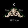 Unpainted Floral Wood Carved Corner Appliques  Decorative Onlay Trim For Furniture  Home Decor 25