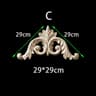 Unpainted Floral Wood Carved Corner Appliques  Decorative Onlay Trim For Furniture  Home Decor 26
