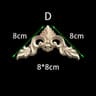 Unpainted Floral Wood Carved Corner Appliques  Decorative Onlay Trim For Furniture  Home Decor 27