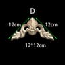 Unpainted Floral Wood Carved Corner Appliques  Decorative Onlay Trim For Furniture  Home Decor 29