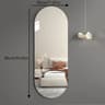 Acrylic Arched FullLength Mirror Wall Sticker  SelfAdhesive Lightweight Arch Mirror Panel 6