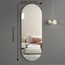 Acrylic Arched FullLength Mirror Wall Sticker  SelfAdhesive Lightweight Arch Mirror Panel 7