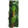 Artificial Rose Grass Wall Panel  16x47in Floral Lawn Decor With Straw Mat Backing 19