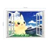 Cute Pikachu Wall Sticker  Cartoon Kids Room Vinyl Decal Door  Wall Decor 17