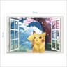 Cute Pikachu Wall Sticker  Cartoon Kids Room Vinyl Decal Door  Wall Decor 12