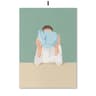 Laundry Girl Canvas Wall Art  Nordic Bathroom Poster Print Home Decor 13