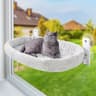 WindowMounted Cat Hammock Bed  Suction Cup Sunbathing Perch  Cozy Hanging Nest For Indoor Cats 6
