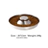 1pc Stainless Steel Slow Feeder Dog Bowl  Puppy Weaning Food  Water Feeding Dish For Small Pets 7