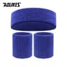 Sports Sweatband Set  Cotton Headband  Wristbands For Men And Women Running Basketball Gym Workout 7