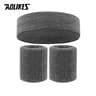 Sports Sweatband Set  Cotton Headband  Wristbands For Men And Women Running Basketball Gym Workout 18