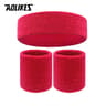 Sports Sweatband Set  Cotton Headband  Wristbands For Men And Women Running Basketball Gym Workout 8