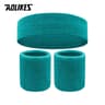 Sports Sweatband Set  Cotton Headband  Wristbands For Men And Women Running Basketball Gym Workout 10