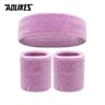 Sports Sweatband Set  Cotton Headband  Wristbands For Men And Women Running Basketball Gym Workout 23