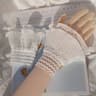 1 Pair Lace Detachable Sleeve Cuffs  Ruffle Fake Cuffs Sun Protection Wrist Sleeves For Women Sweat 6